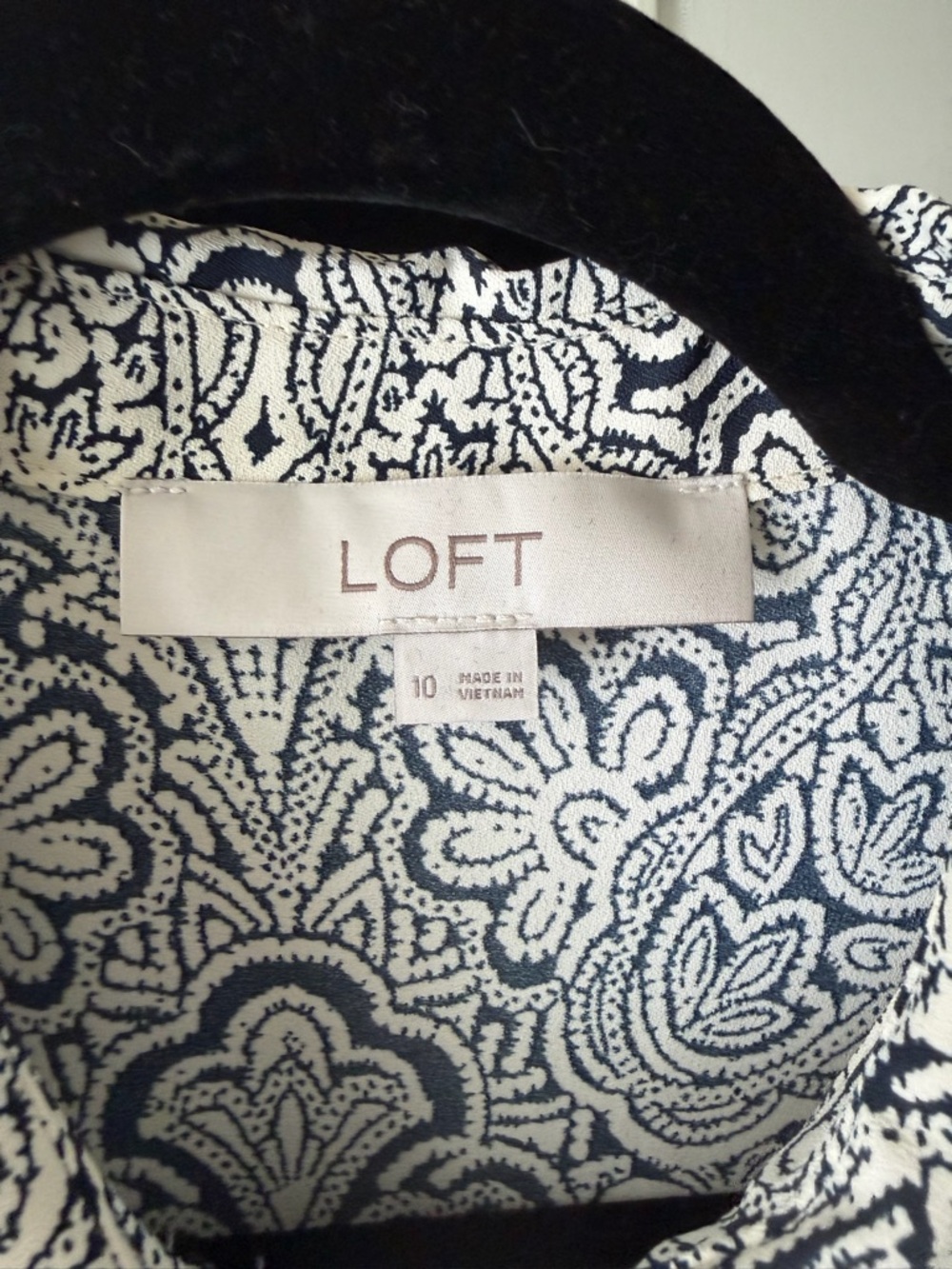 Loft Blue and White Dress - Picture 3 of 4